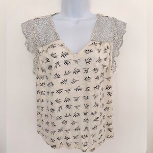 Lucky Brand Leaf Print Top